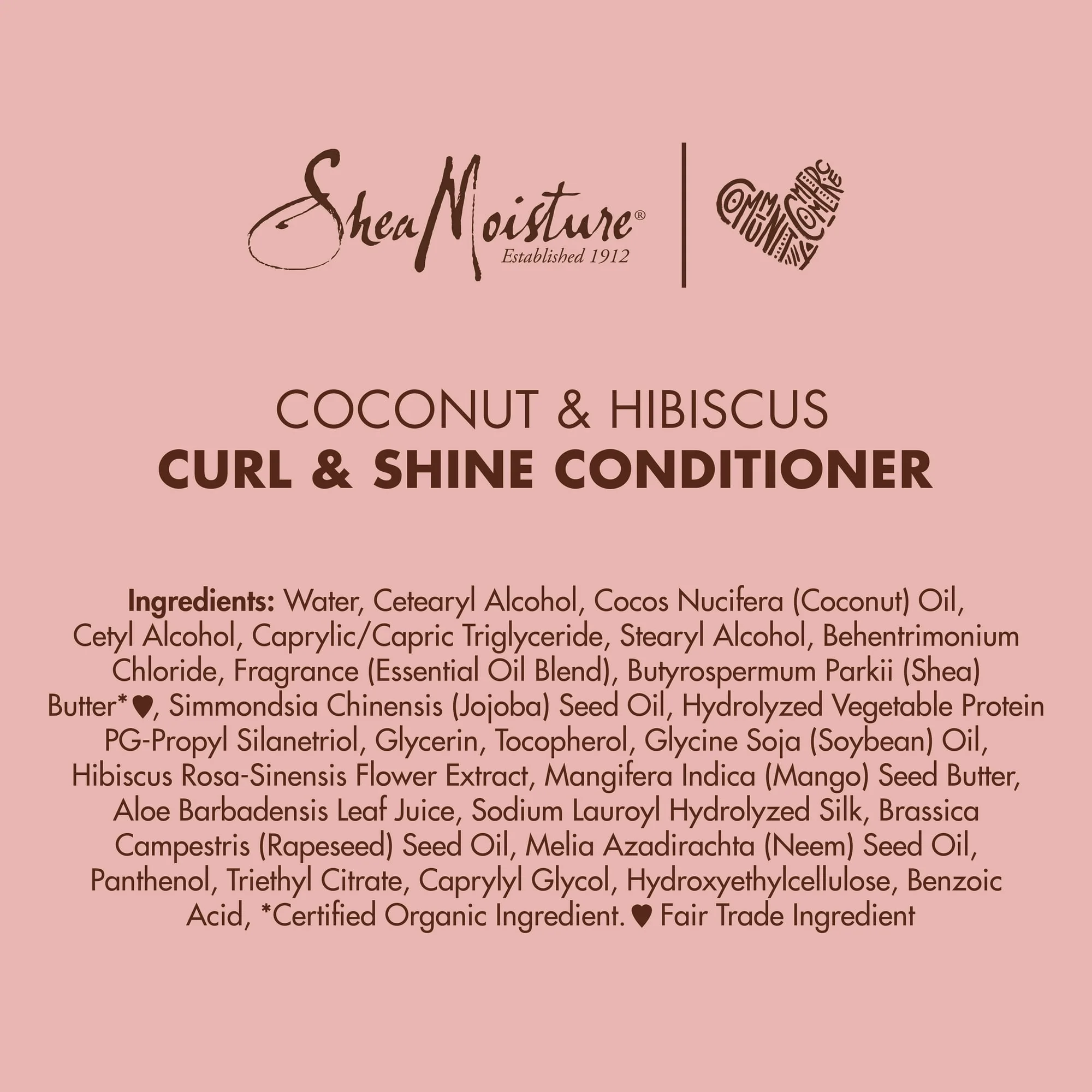 Shea Moisture Coconut & Hibiscus Curl & Shine Conditioner 384ml - Image 7