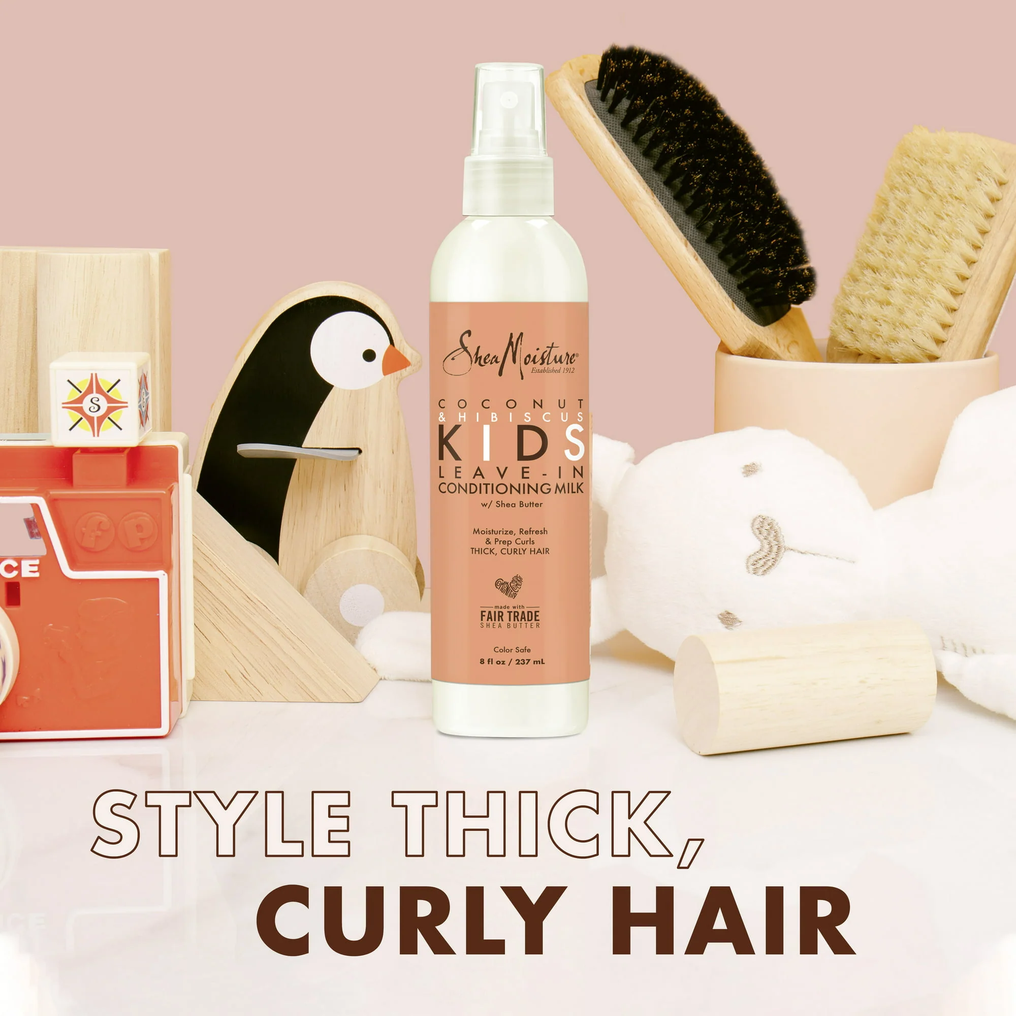 Shea Moisture Coconut & Hibiscus Kids Extra-Moisturising Detangler 237ml - Image 6