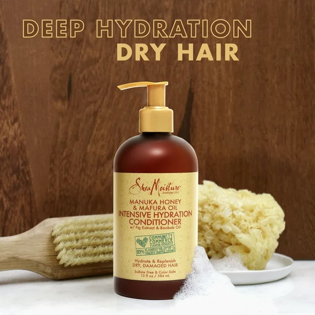 Shea Moisture Manuka Honey & Mafura Oil Intensive Hydration Shampoo 384ml - Image 3