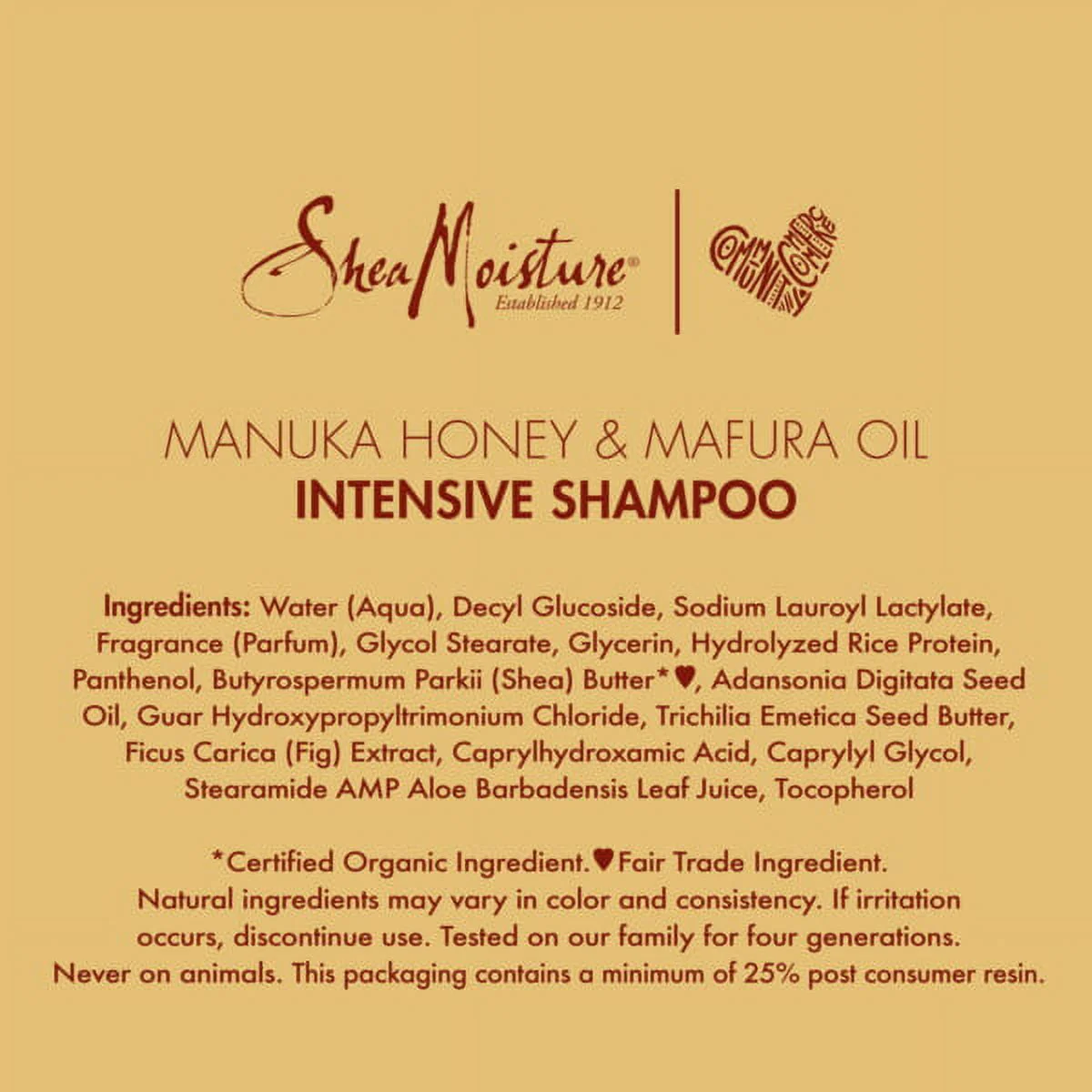 Shea Moisture Manuka Honey & Mafura Oil Intensive Hydration Shampoo 384ml - Image 4