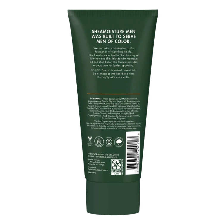 Shea Moisture Maracuja Oil & Shea Butter Beard Wash 177ml - Image 2
