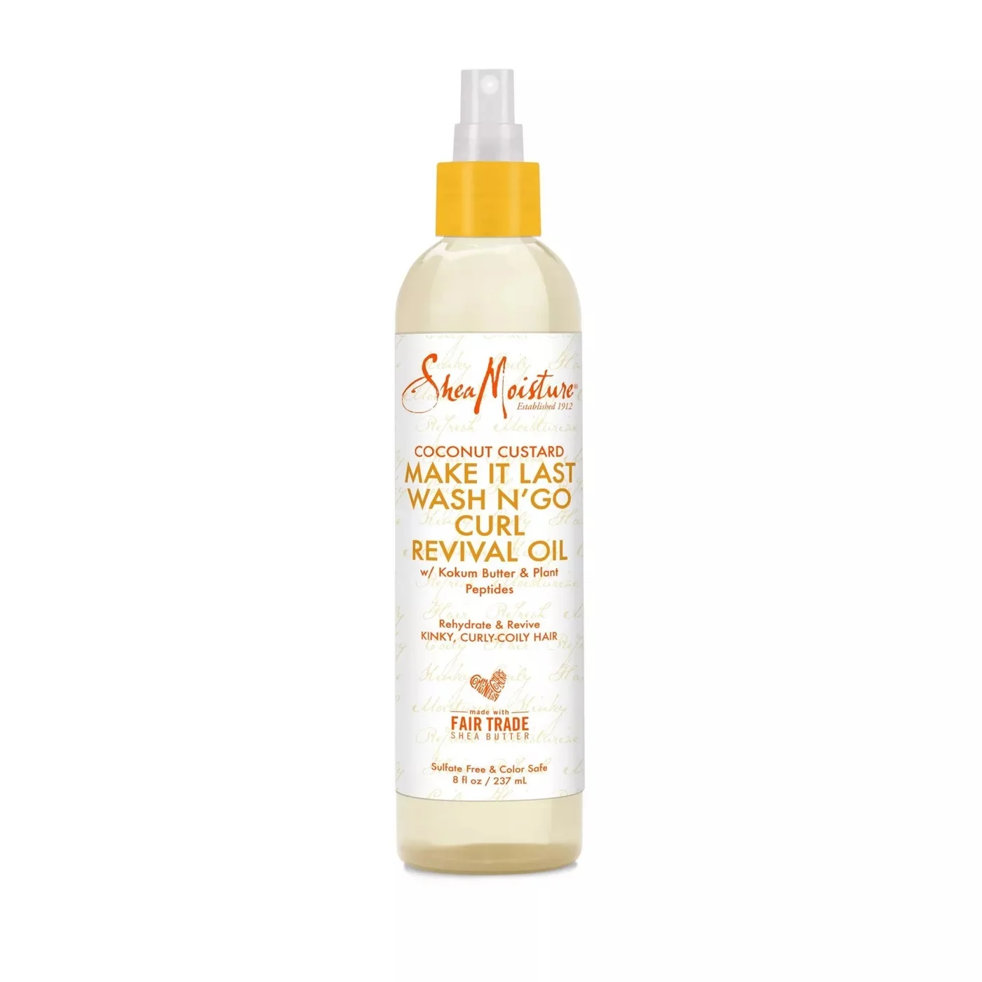 Shea Moisture Coconut Custard Make It Last Wash N' Go Curl Revival Oil 237ml