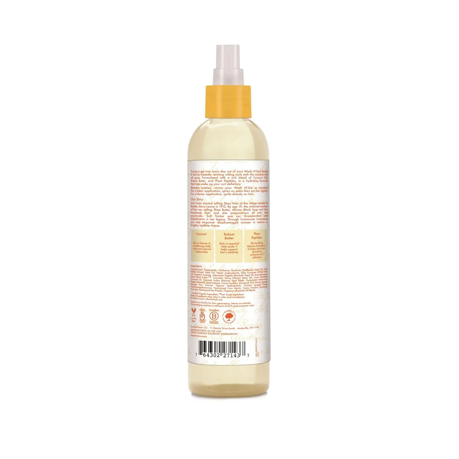 Shea Moisture Coconut Custard Make It Last Wash N' Go Curl Revival Oil 237ml - Image 2