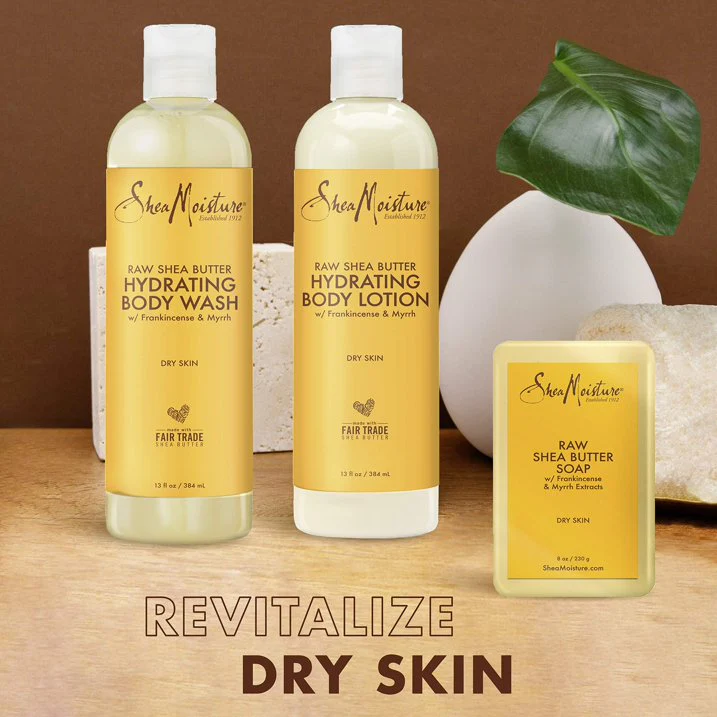 Shea Moisture Hydrating Bath And Body Kit Hydrating Body Wash 384ml Body Lotion 384ml Soap 230g - Image 2
