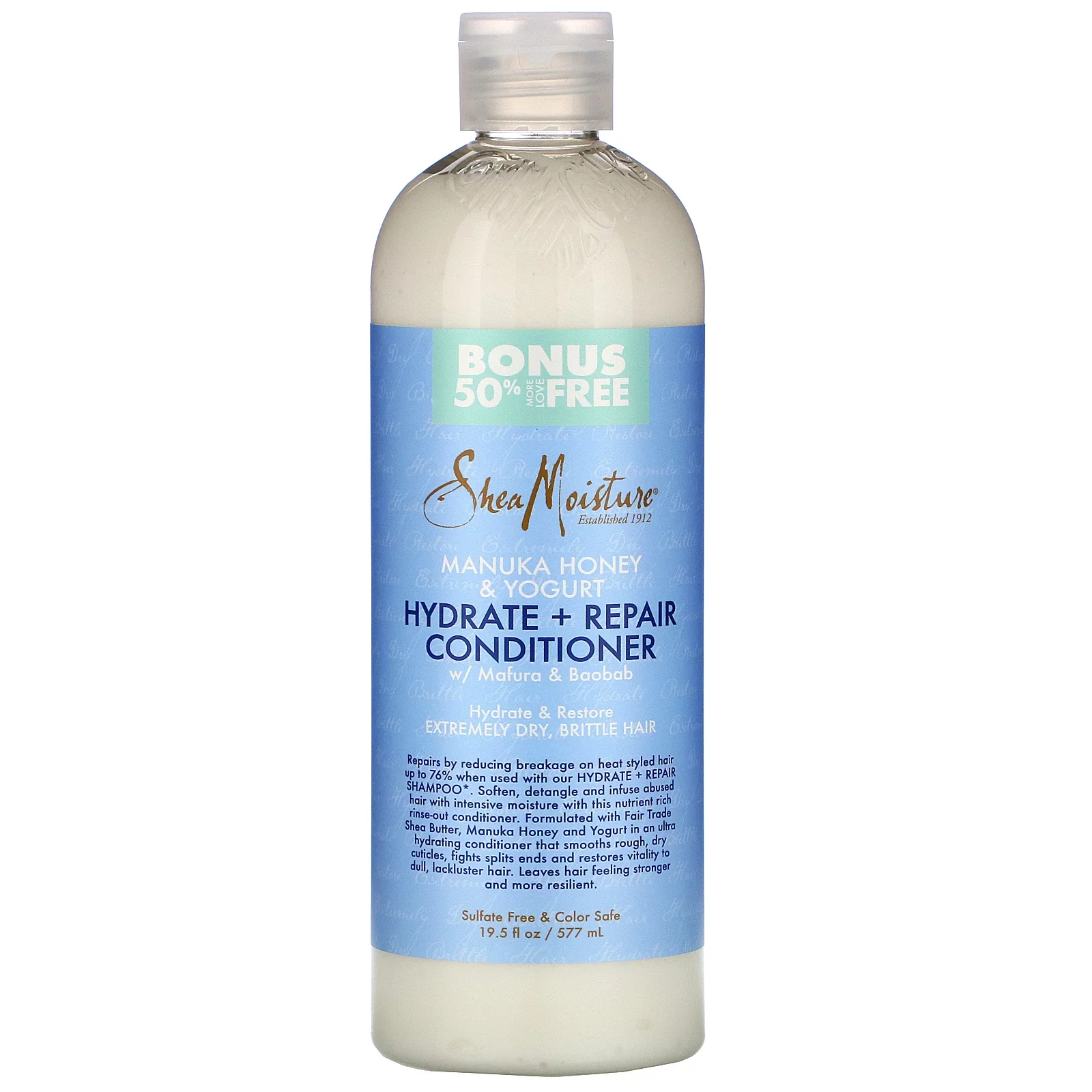 Shea Moisture Manuka Honey & Yogurt Hydrate & Repair Conditioner - Image 2