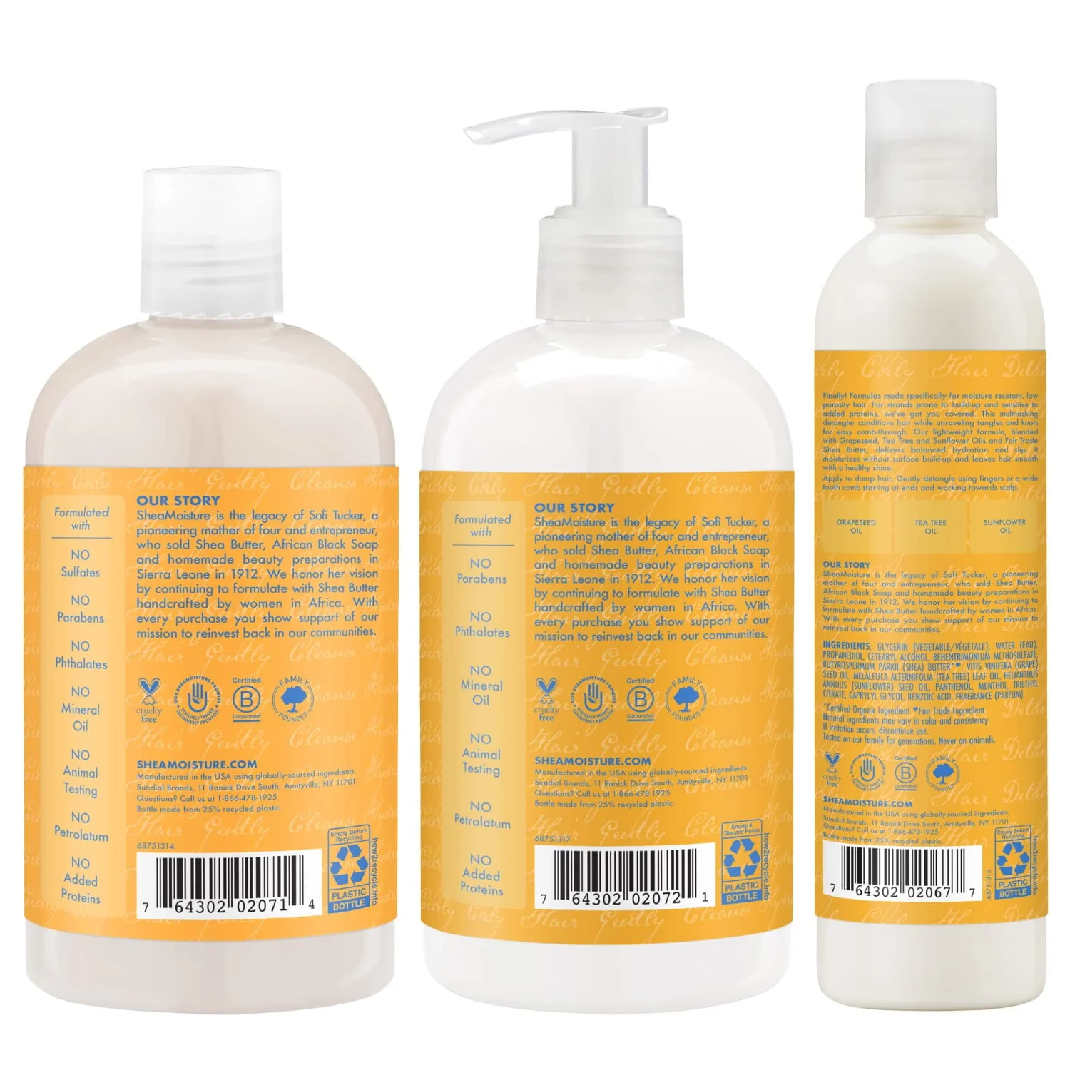 Shea Moisture Low porosity kit Shampoo and Conditioner - Image 6