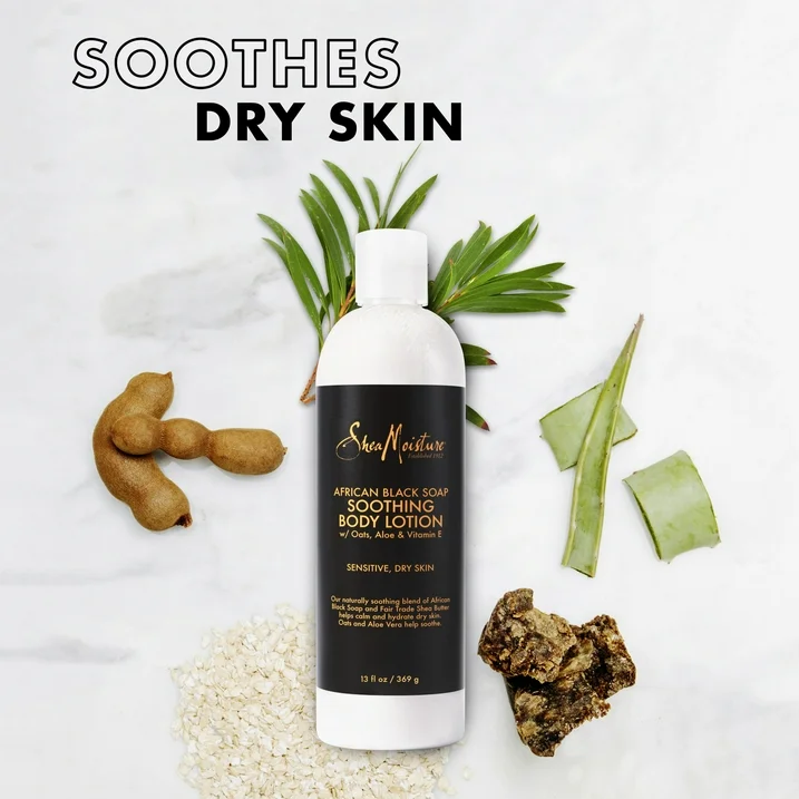 Shea Moisture Soothing Body Lotion African Black Soap 384ml - Image 2