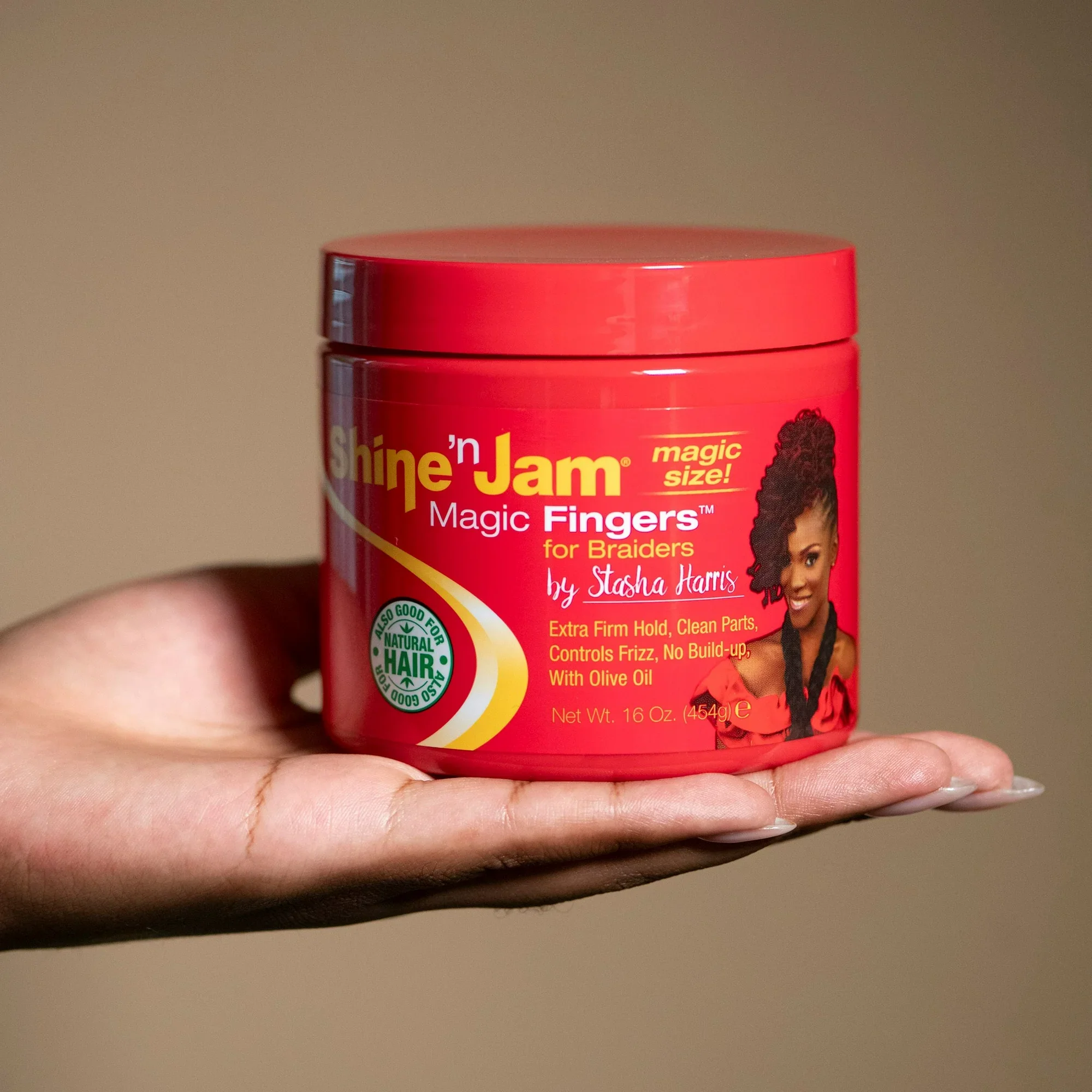 Shine 'N Jam Magic Fingers for Braiders Extra Firm Hold 454g/16oz - Image 2