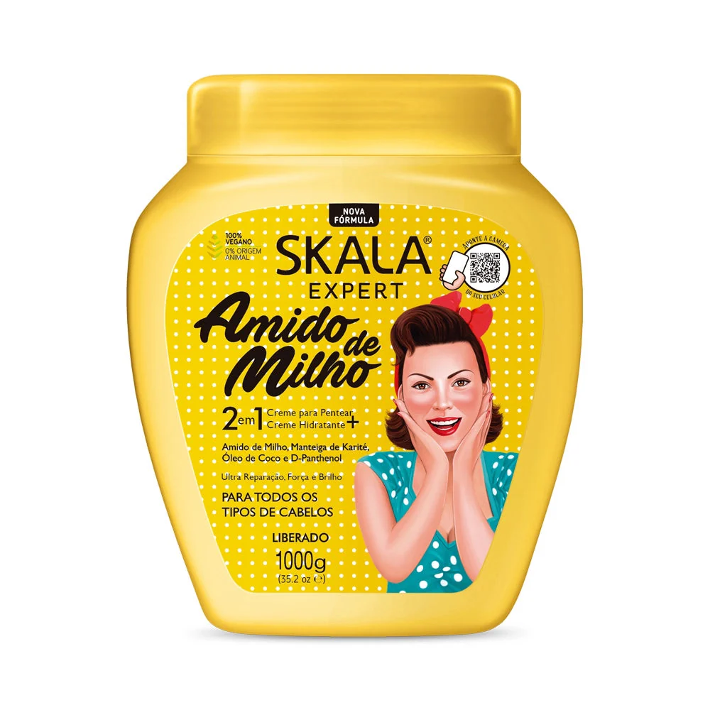 SKALA EXPERT2 EM 1 HAIR TREATMENT CREAM AMIDINHO DE MILHO- 1000ml