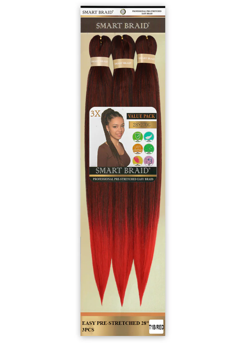 Smart Braid Pre-Stretched Braiding Hair 28" – 3X Pack - Image 17