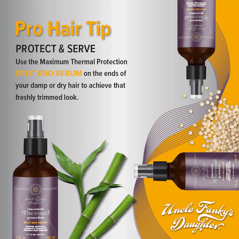 Uncle Funky’s Daughter Split End Serum Thermal Protection 118ml/4oz - Image 4