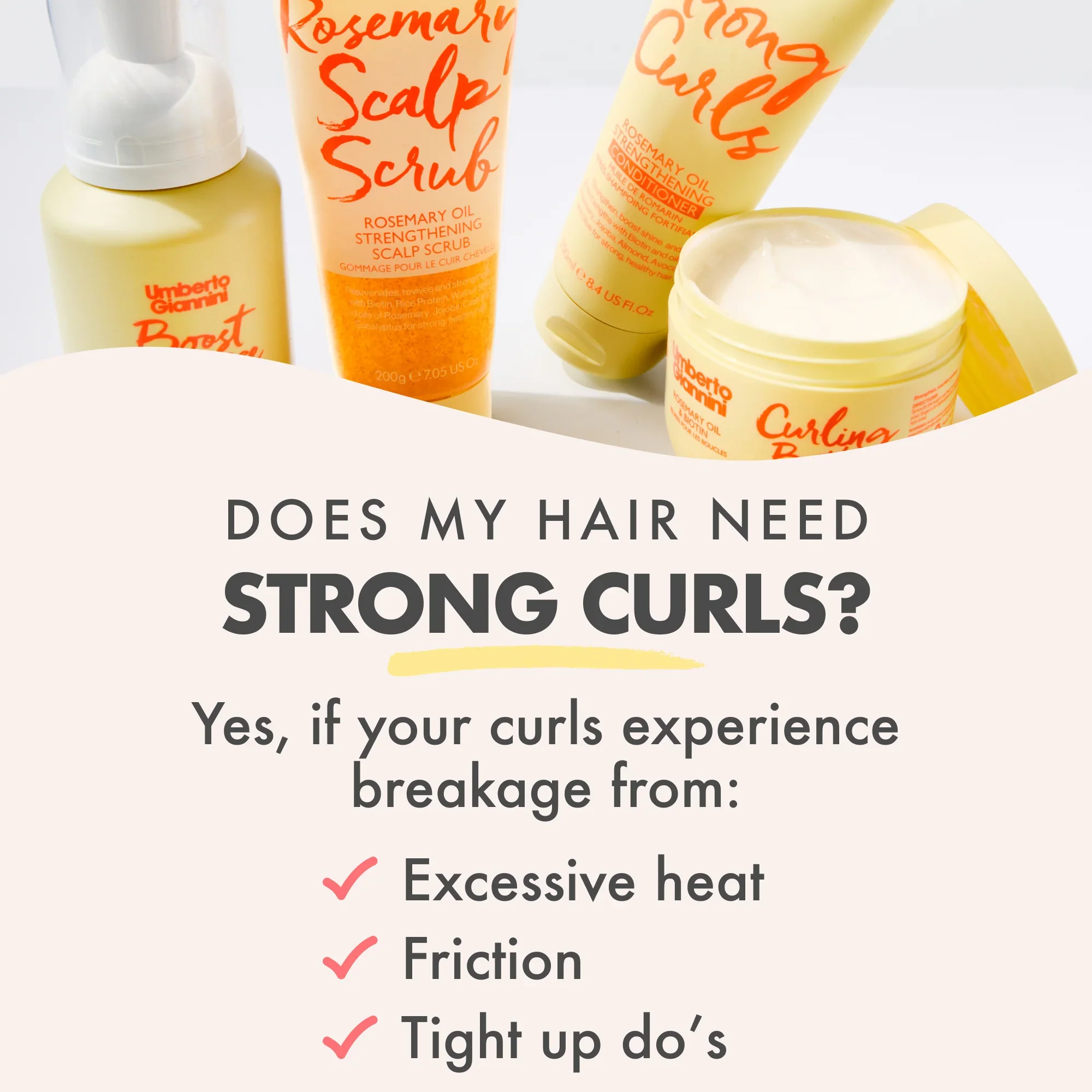 Umberto Giannini Strong Curls Moisture Milk Rosemary Oil Leave-In Conditioner 250ml/8.4oz - Image 7