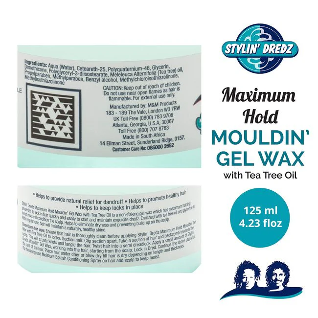 Stylin Dredz Mouldin' Gel Wax-250ml - Image 4