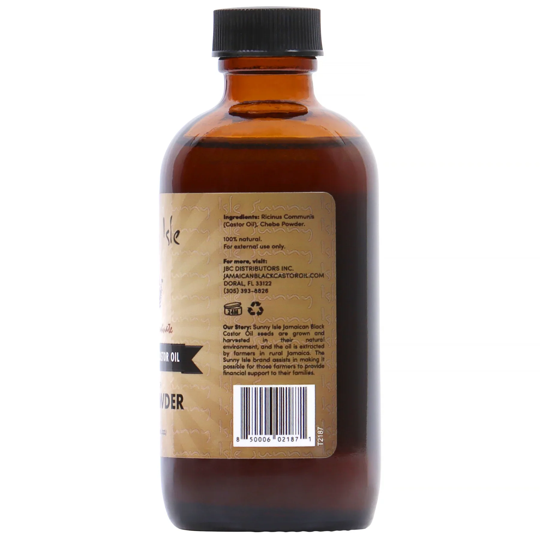 Sunny Isle Jamaican Black Castor Oil Chebe Powder 118.3ml - Image 3