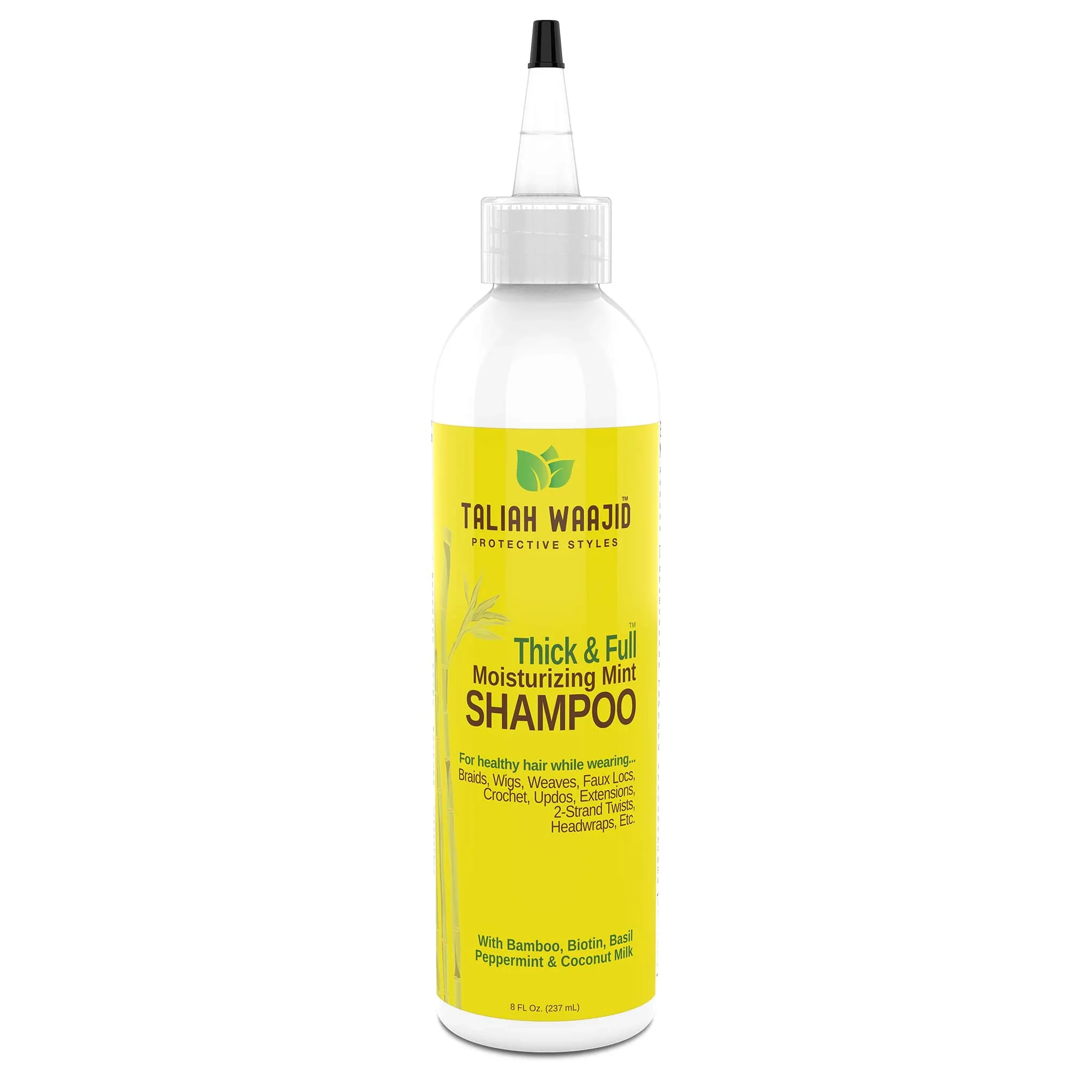 Taliah Waajid Protective Styles Thick And Full Bamboo And Coconut Milk Moisturizing Mint Shampoo 237ml
