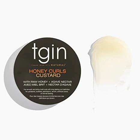 Tgin Thank God it's Natural Honey Curls Custard- 12oz - Image 3