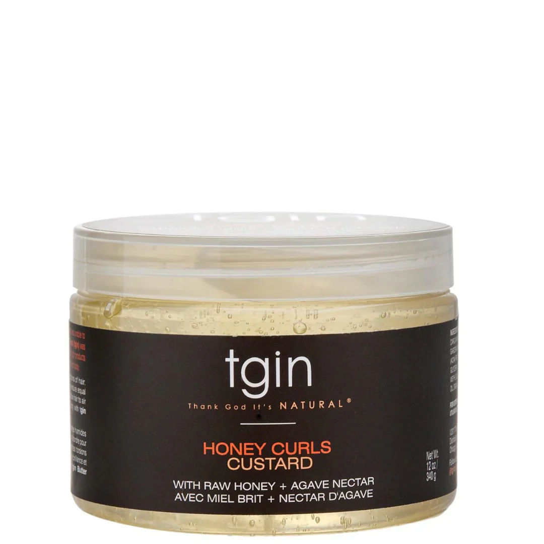 Tgin Thank God it's Natural Honey Curls Custard- 12oz - Image 4