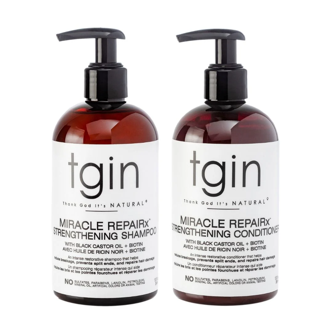 Tgin Thank God it's Natural Miracle RepaiRx Strengthening Shampoo and Conditioner Duo (13oz each)