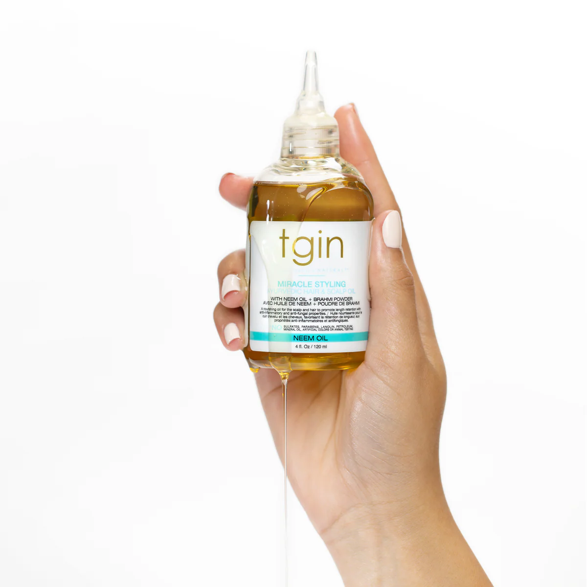 TGIN Miracle Styling Ayurvedic Hair & Scalp Oil 4 oz - Image 3