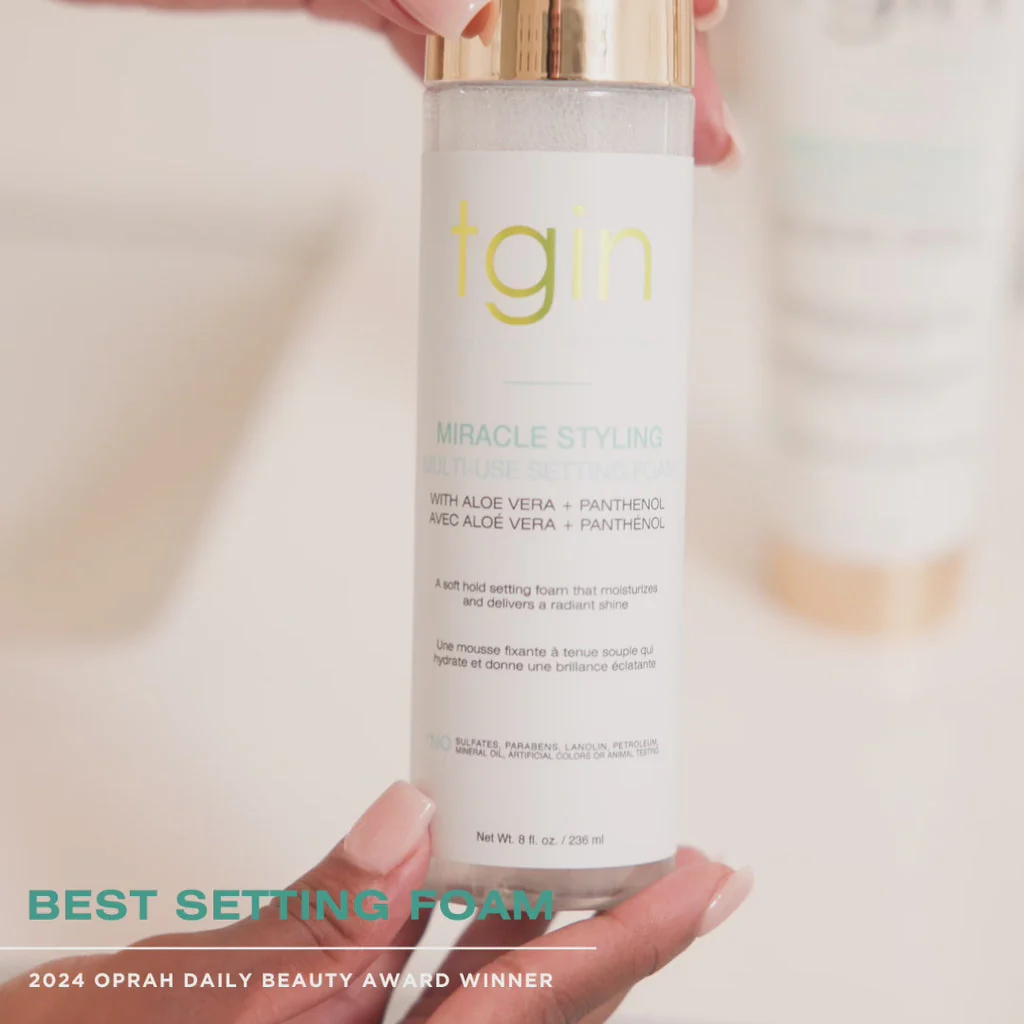 Tgin Thank God it's Natural  Miracle Styling Multi-Use Setting Foam 8 oz - Image 3