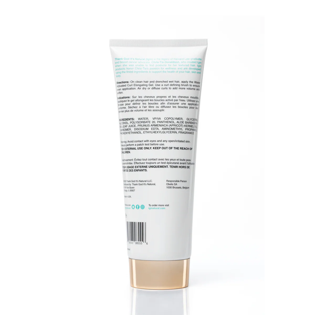 Tgin Thank God it's Natural Miracle Styling Water Activated Curl Elongating Gel 8oz - Image 5