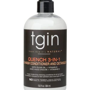 Tgin Thank God it's Natural Quench 3-in-1 Co-Wash Conditioner and Detangler-13 oz