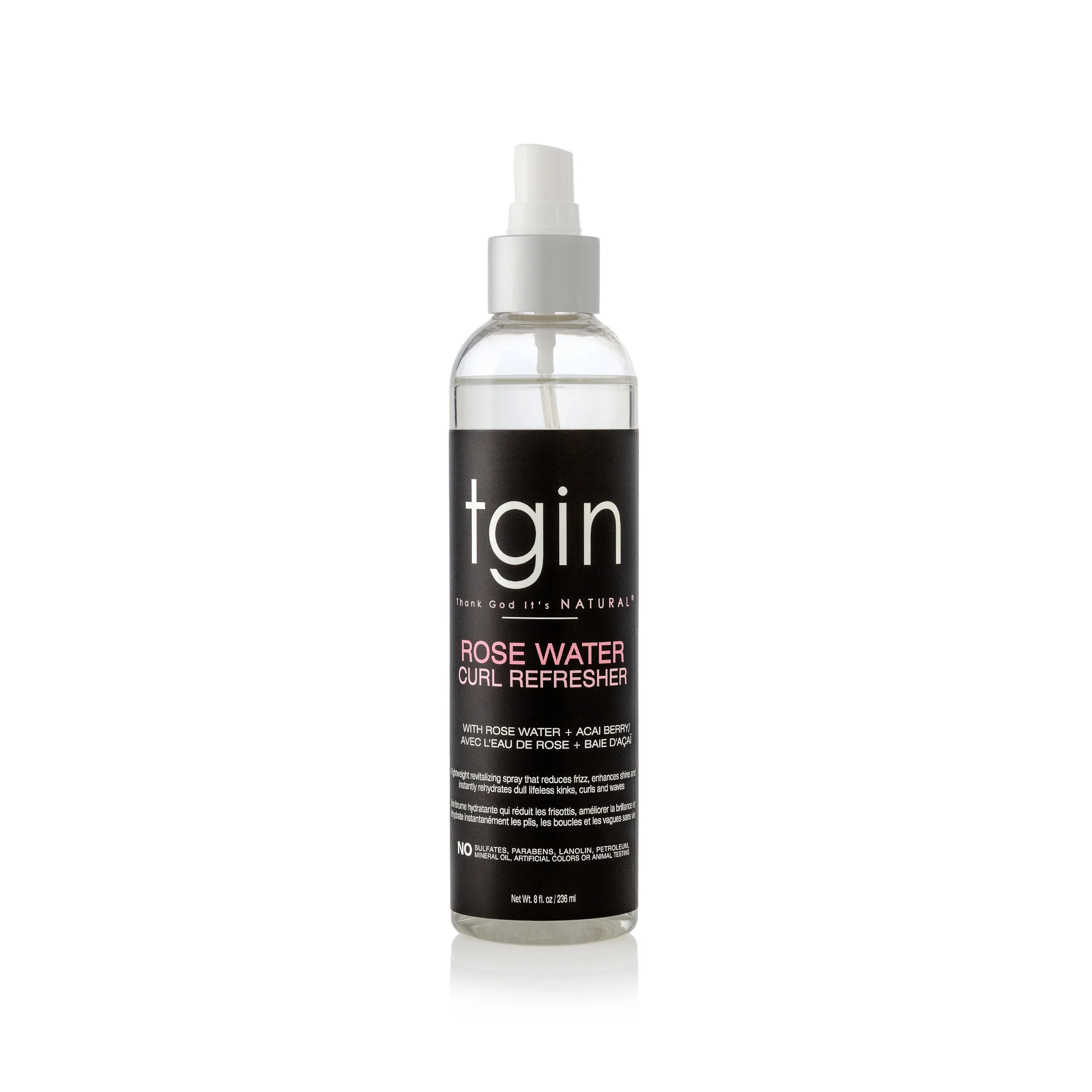 Tgin Thank God it's Natural Rose Water Curl Refresher – 8oz