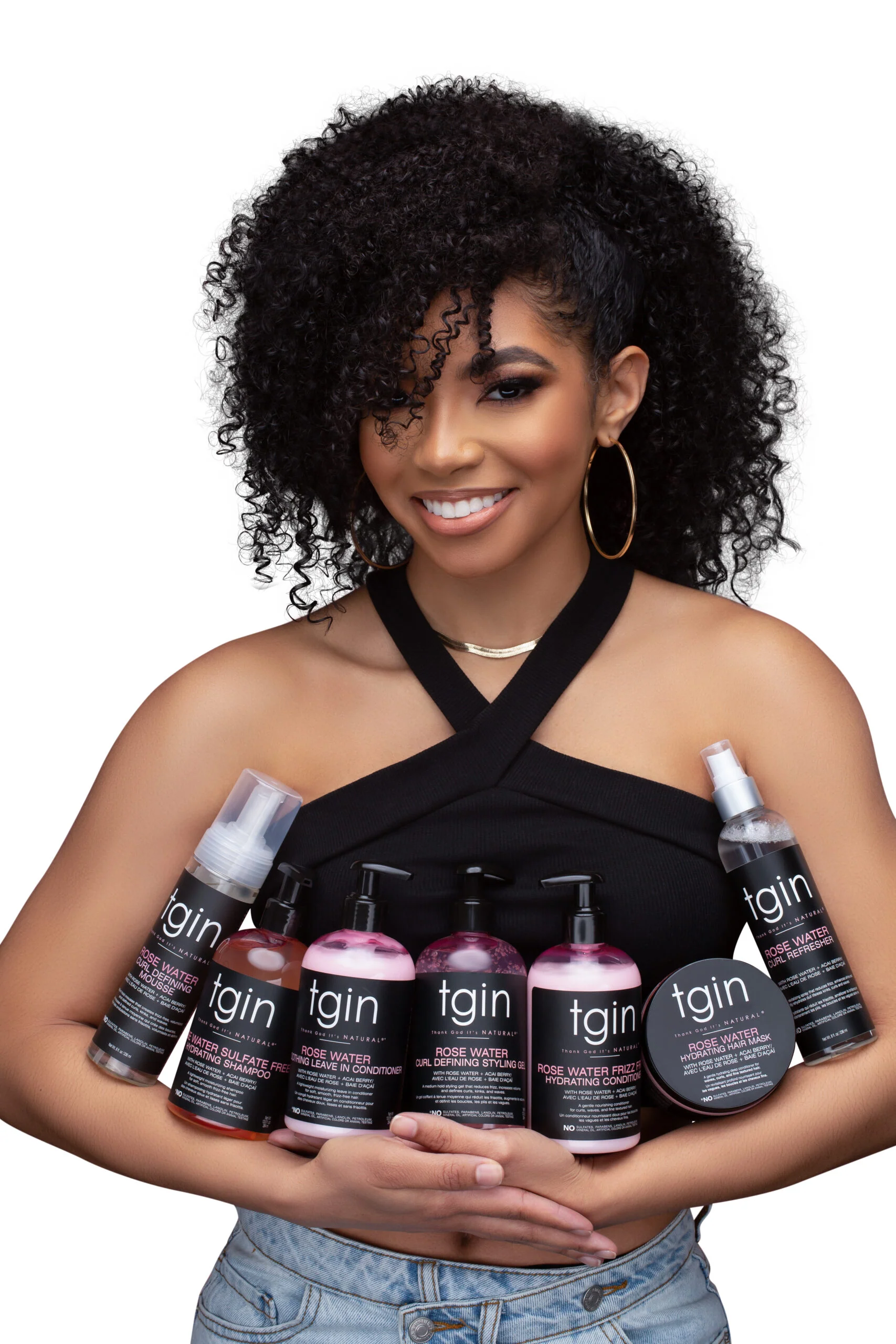 Tgin Thank God it's Natural Rose Water Curl Refresher – 8oz - Image 2