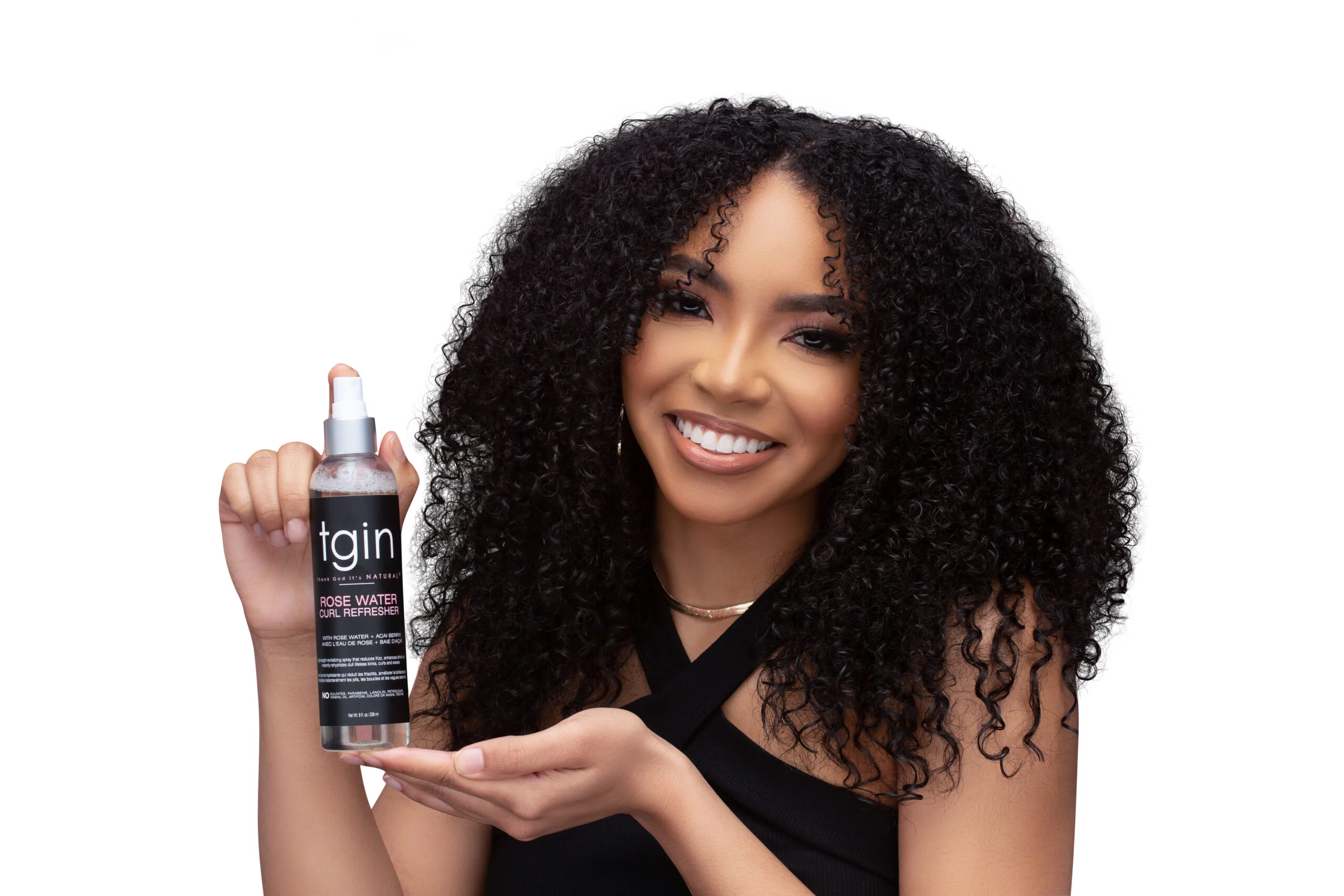 Tgin Thank God it's Natural Rose Water Curl Refresher – 8oz - Image 3