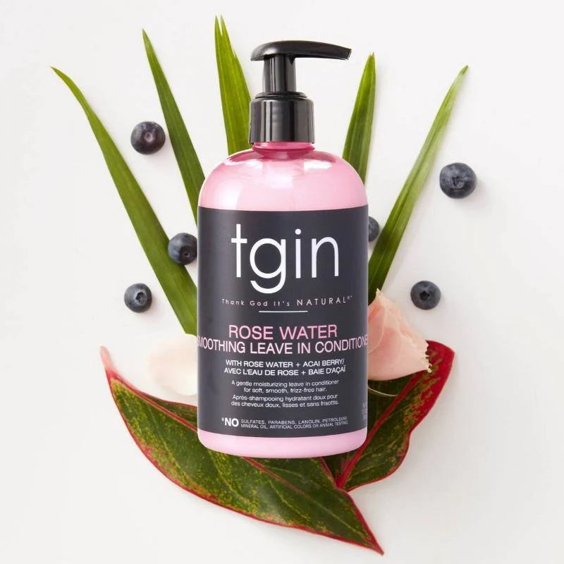 Tgin Thank God it's Natural Rose Water Leave-In Conditioner - 13oz - Image 3