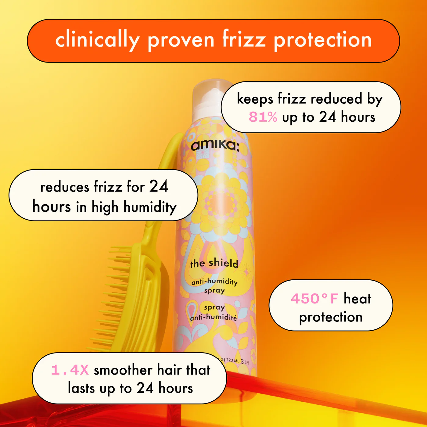 Amika The Shield Anti-Humidity Hair Spray - Image 9