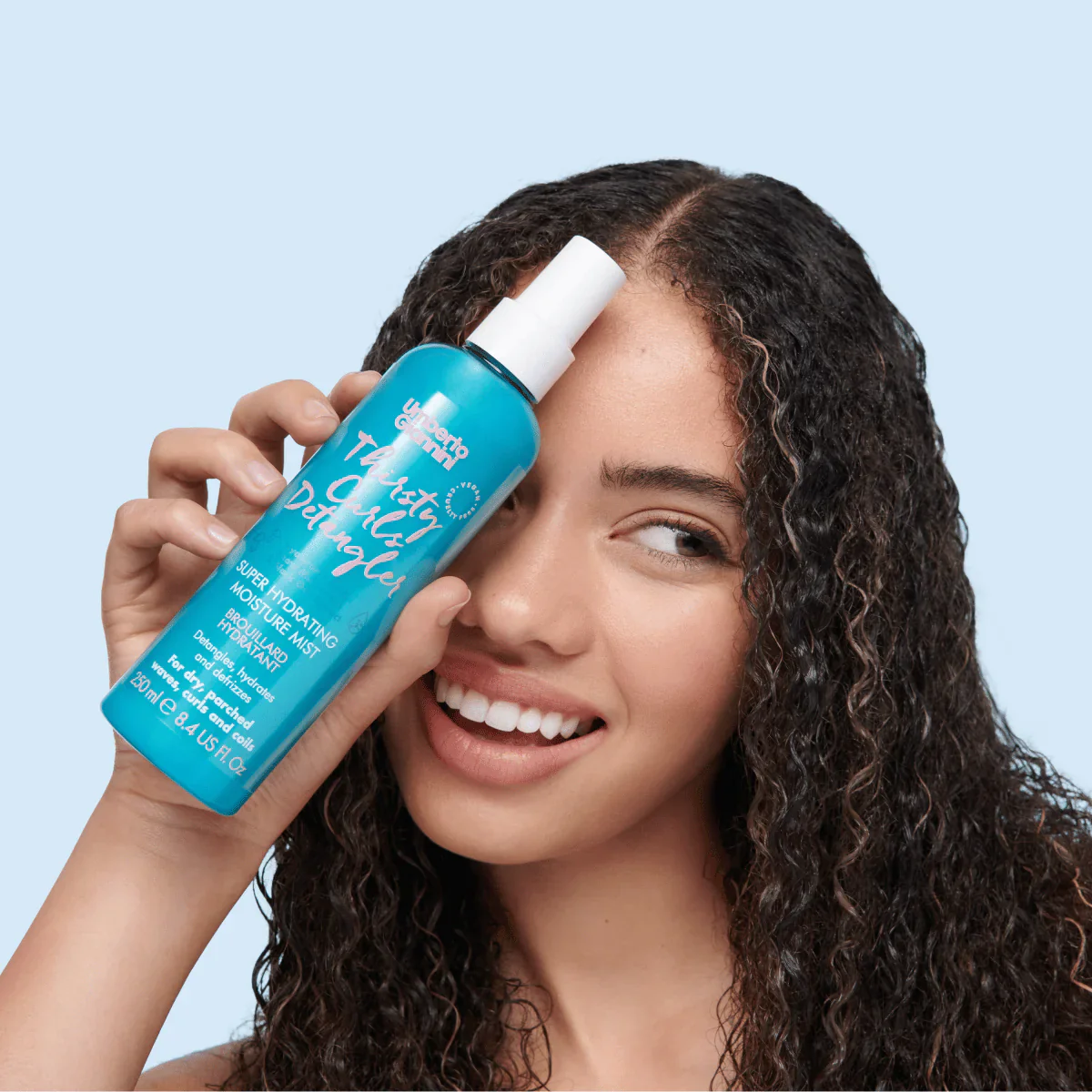 Umberto Giannini Thirsty Curls Detangler Super Hydrating Moisture Mist 250ml/8.4oz - Image 4