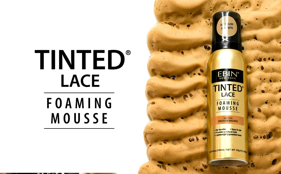 Ebin Tinted Lace Foaming Mousse Light Warm Brown 100ml/3.38oz - Image 7