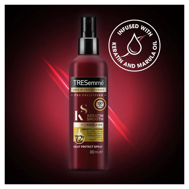 TRESemme Keratin Smooth Heat Protection Shine Hair Spray 200ml - Image 3