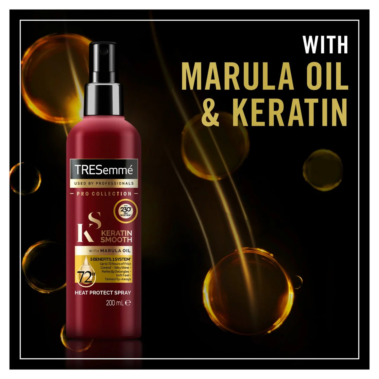 TRESemme Keratin Smooth Heat Protection Shine Hair Spray 200ml - Image 6