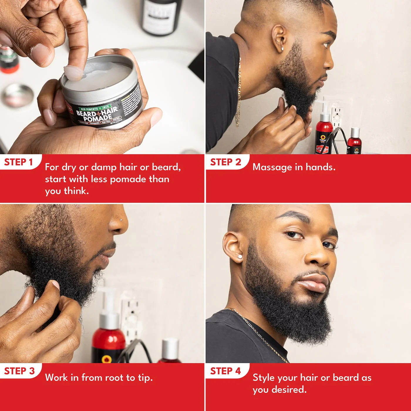 Tropic Isle Living Hair + Beard Pomade 118ml - Image 2