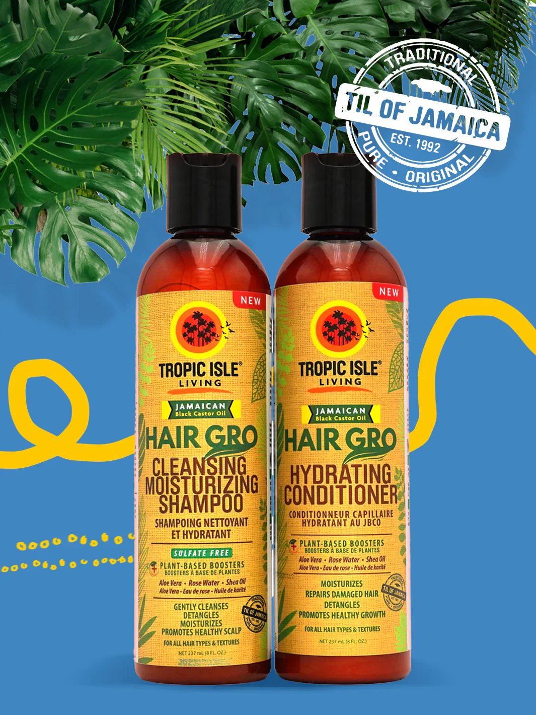Tropic Isle Living Hair Gro Cleansing Moisturising Shampoo 237ml - Image 5