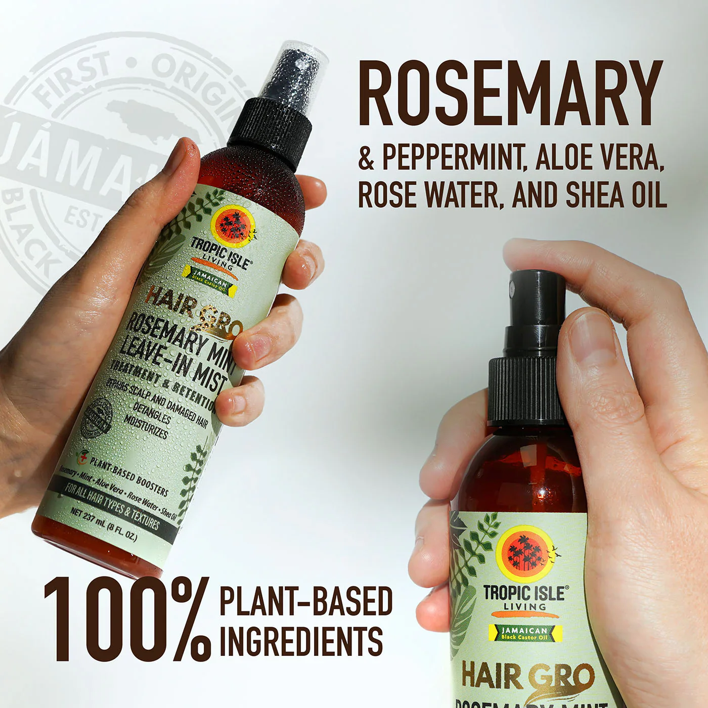 Tropic Isle Living Hair Gro Rosemary Mint Leave In Mist 237ml - Image 6