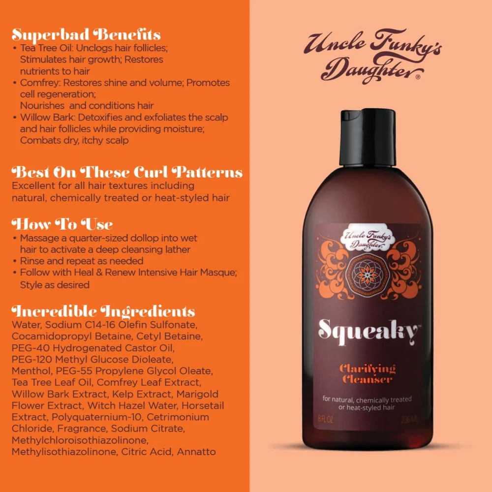 Uncle Funky’s Daughter Squeaky Clarifying Cleanser 236ml/8oz - Image 4
