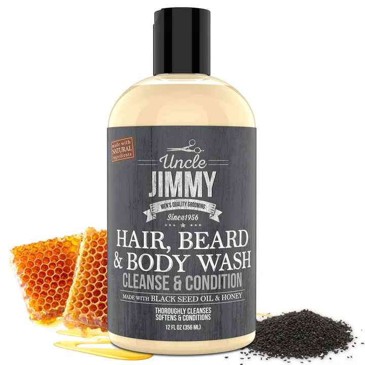 UNCLE JIMMY HAIR, BEARD & BODY WASH 12OZ - Image 2