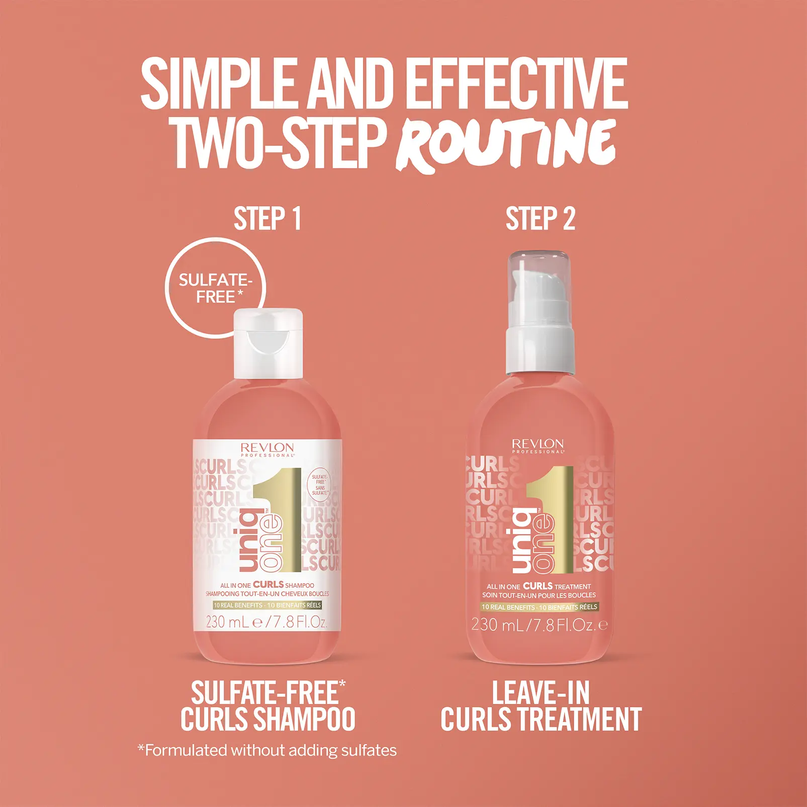 UNIQONE™ SULFATE-FREE  CURLS SHAMPOO 230 ML - Image 2
