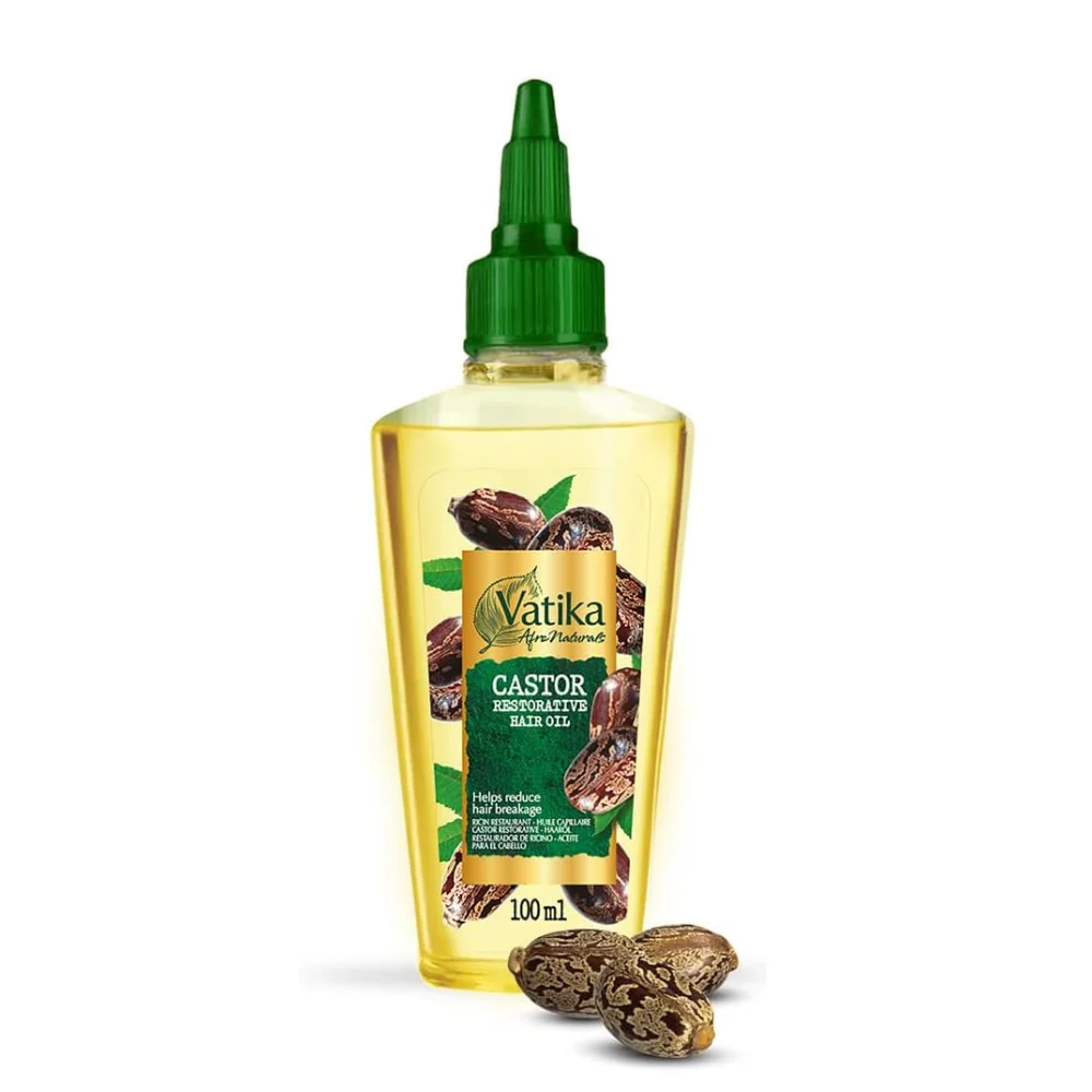 Vatika Afro Naturals Castor Restorative Hair Oil For Afro Textured Hair 100ml