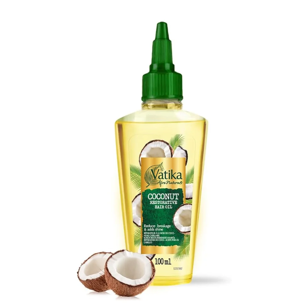 Vatika Afro Naturals Coconut Restorative Hair Oil For Afro Textured Hair 100ml