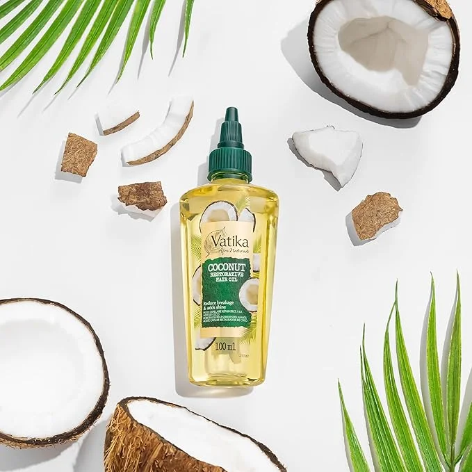 Vatika Afro Naturals Coconut Restorative Hair Oil For Afro Textured Hair 100ml - Image 2