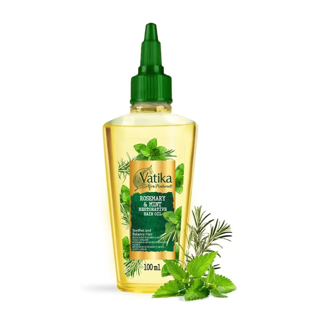 Vatika Afro Naturals Rosemary & Mint Restorative Hair Oil For Afro Textured Hair 100ml