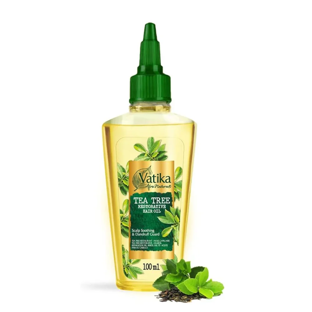 Vatika Afro Naturals Tea Tree Oil Restorative Hair Oil For Afro Textured Hair 100ml