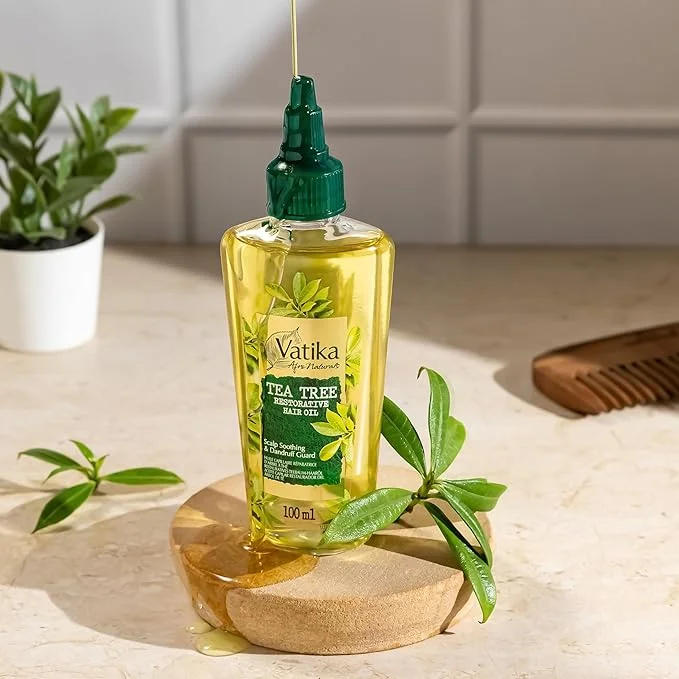 Vatika Afro Naturals Tea Tree Oil Restorative Hair Oil For Afro Textured Hair 100ml - Image 3