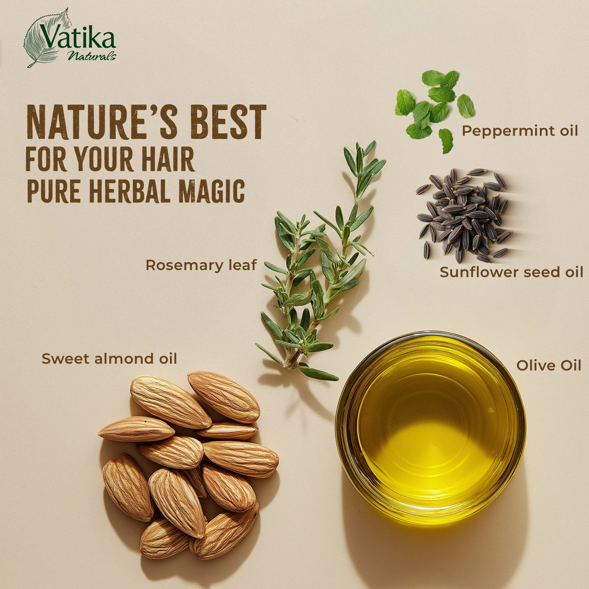 Vatika Natural Rosemary Hair Oil Damage Repair & Frizz Control 100ml - Image 4