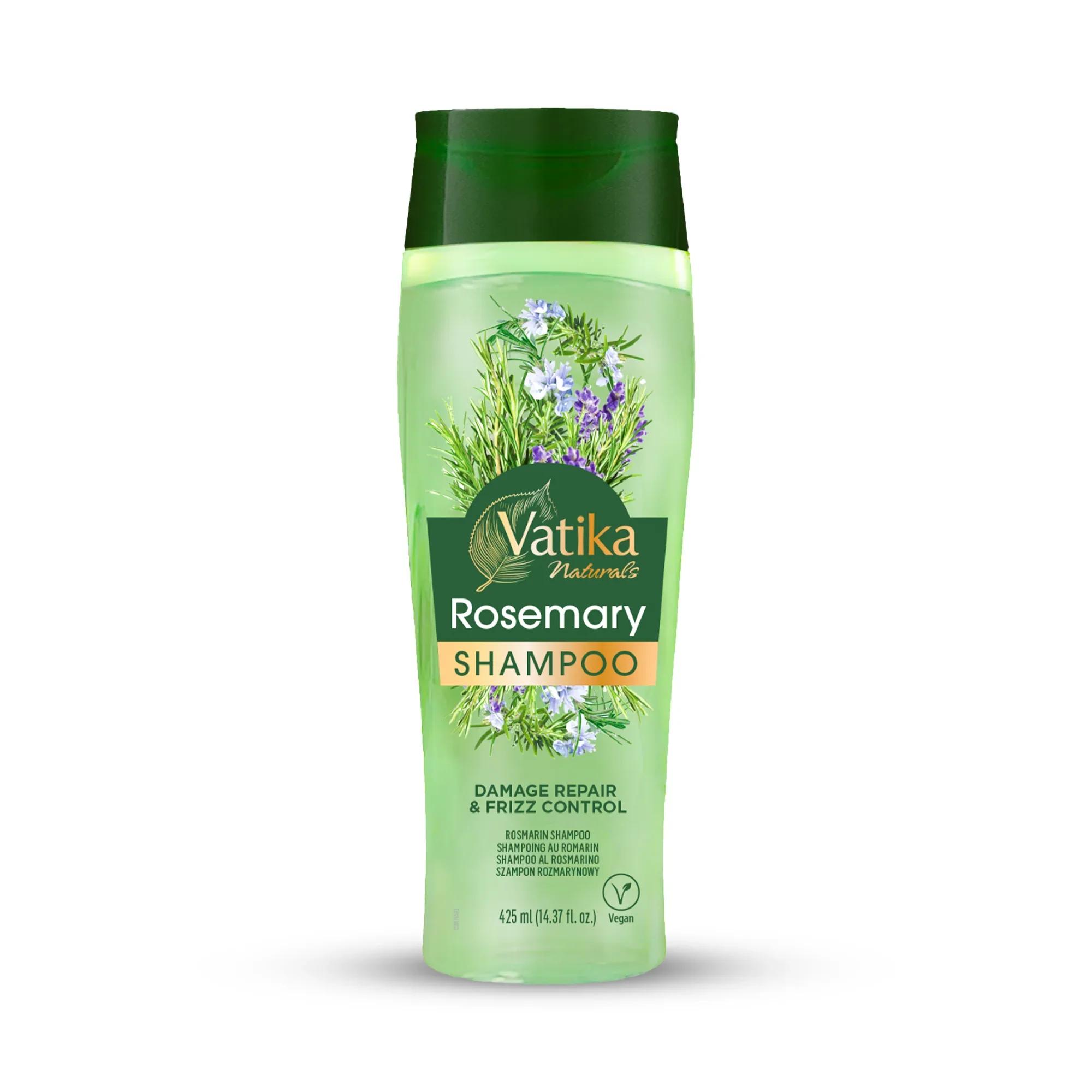 Vatika Natural Rosemary Shampoo  Damage Repair & Frizz Control 425ml