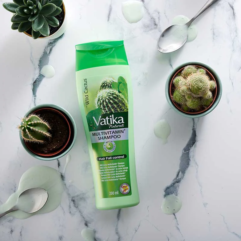 Vatika Naturals Cactus Multi Vitamin+Shampoo 400ml - Image 2